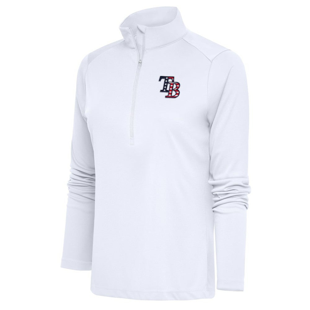 Tampa Bay Rays Antigua Women's Patriotic Tribute Half-Zip Pullover Top Near Me