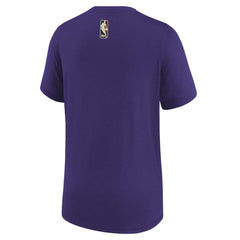 Nike Utah Jazz NBA Youth 2023/24 Classic Edition Authentic Pregame Shooting T-Shirt Purple