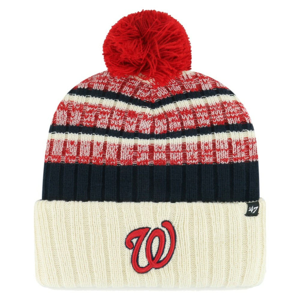 Washington Nationals '47 Tavern Cuffed Knit Hat with Pom Discount