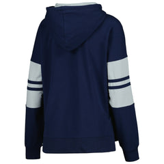 Dallas Cowboys Starter Women's Bump And Run Long Sleeve Hoodie T-Shirt - Navy - NFL