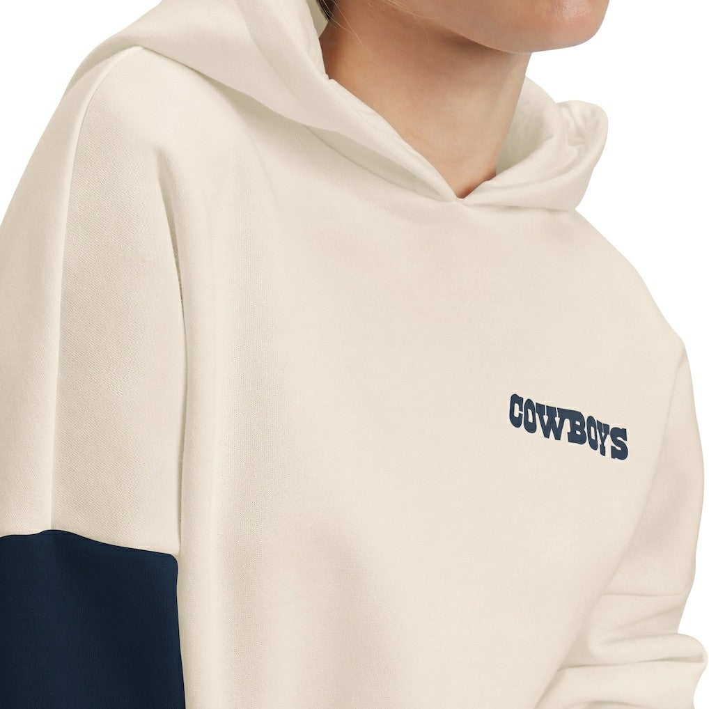 Dallas Cowboys Tommy Hilfiger Women's Harriet Pullover Hoodie - Cream - NFL