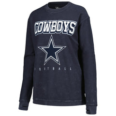 Dallas Cowboys G-III 4Her by Carl Banks Women's Comfy Cord Pullover Sweatshirt - Navy - NFL