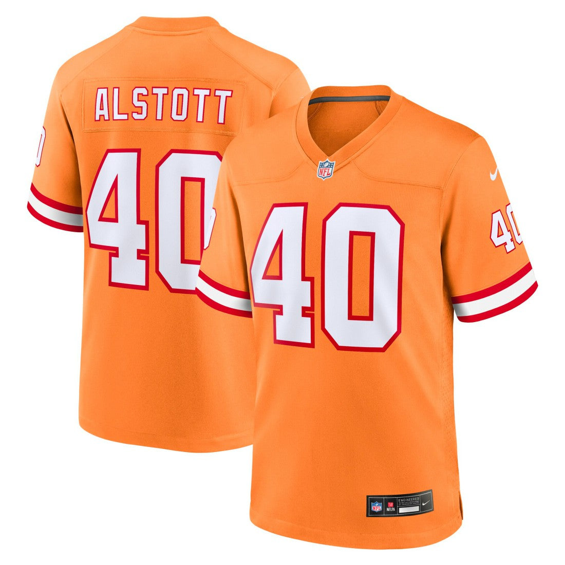 Mike Alstott Tampa Bay Buccaneers Youth Retired Player Game Jersey - Orange - Nike