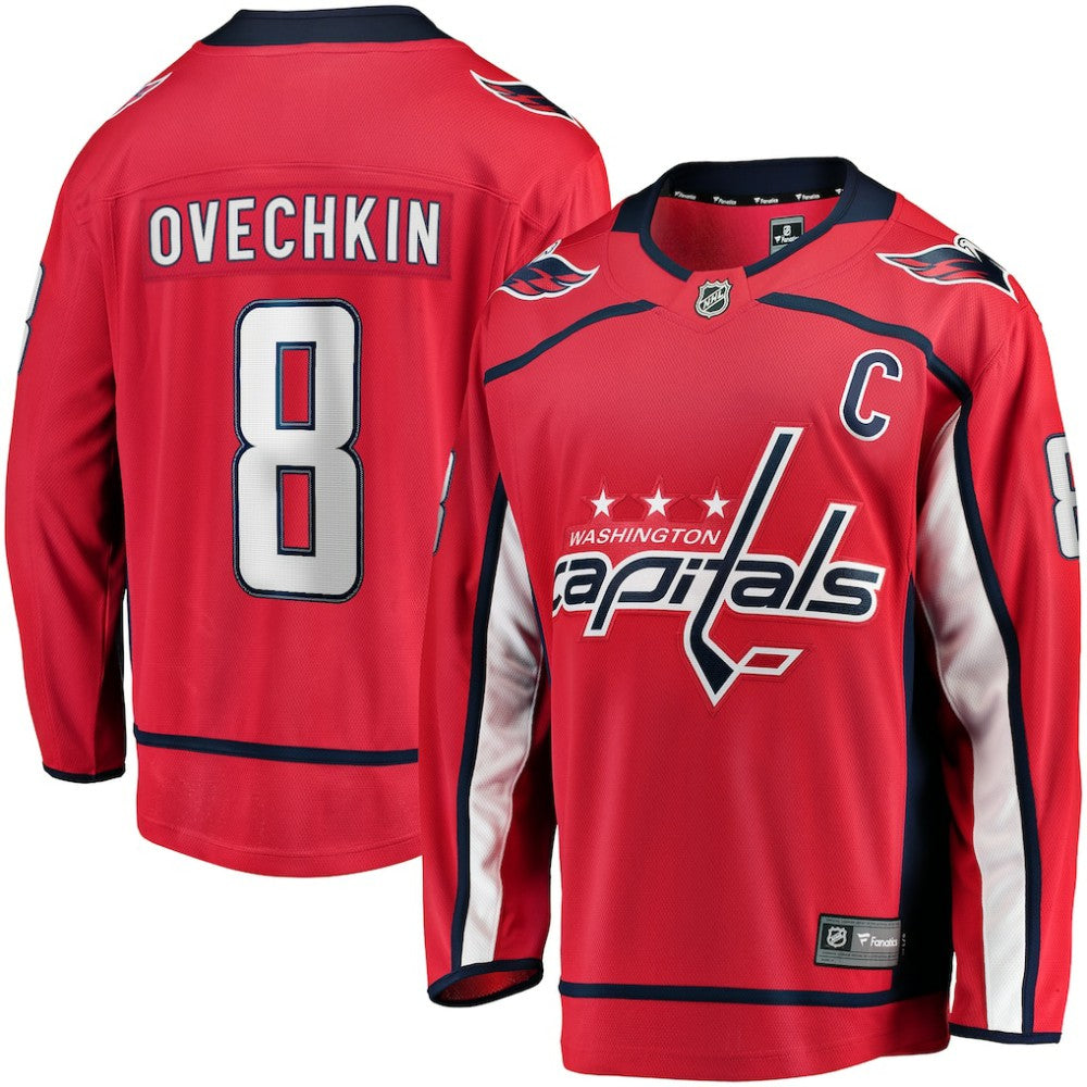 Alexander Ovechkin Washington Capitals Fanatics Captain Patch Home Breakaway Jersey - Red | Fanatics Clearance