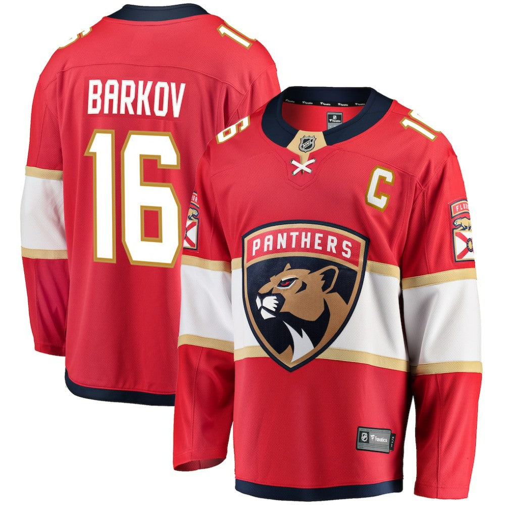 Aleksander Barkov Florida Panthers Fanatics Captain Patch Home Breakaway Jersey - Red | Fanatics online