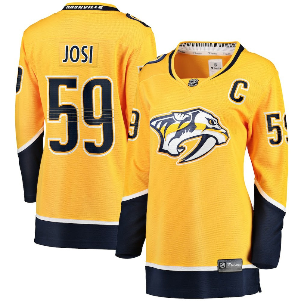 Roman Josi Nashville Predators Fanatics Women's Home Breakaway Player Jersey - Gold | Fanatics online