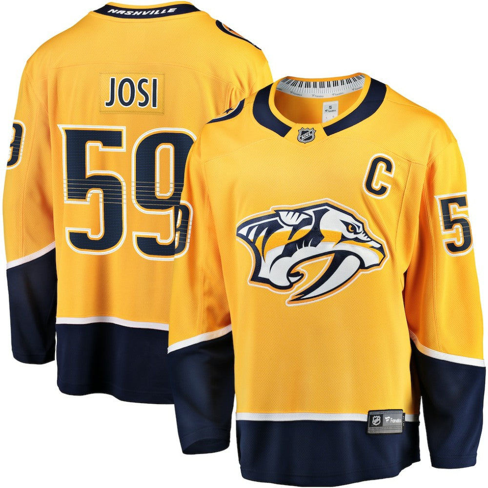 Roman Josi Nashville Predators Fanatics Home Breakaway Jersey - Gold | Fanatics Clearance