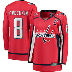 Alexander Ovechkin Washington Capitals Fanatics Women's Captain Patch Home Breakaway Player Jersey - Red | Fanatics Lifestyle