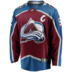 Gabriel Landeskog Colorado Avalanche Fanatics Captain Patch Home Breakaway Jersey - Burgundy | Fanatics discount