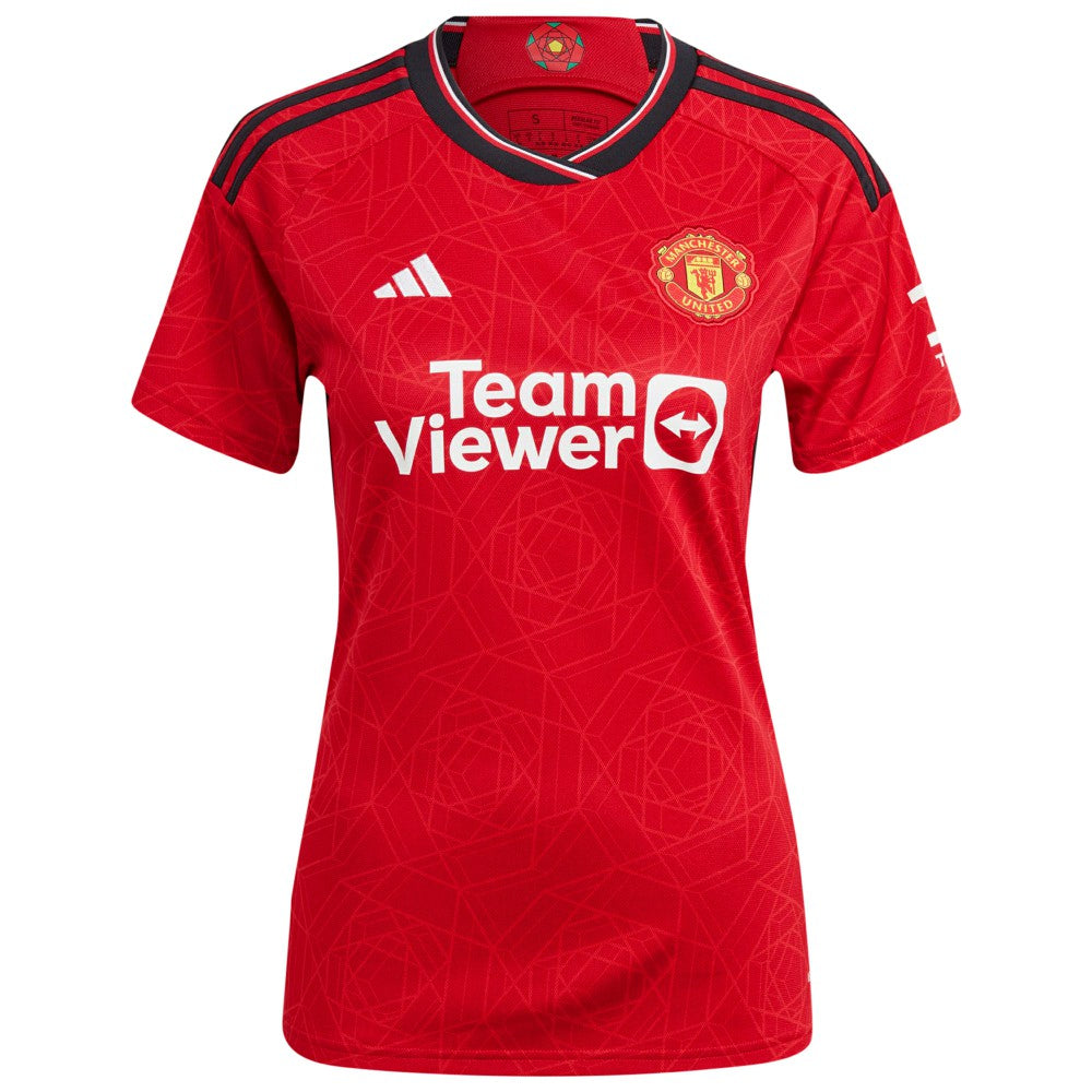 Adidas - Casemiro Manchester United Women's 2023/24 Home Replica Player Jersey - Red