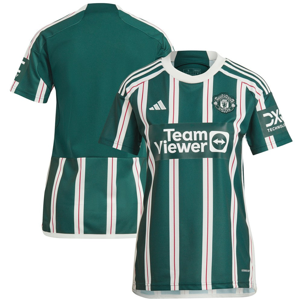 Adidas - Manchester United Women's 2023/24 Away Replica Jersey - Green
