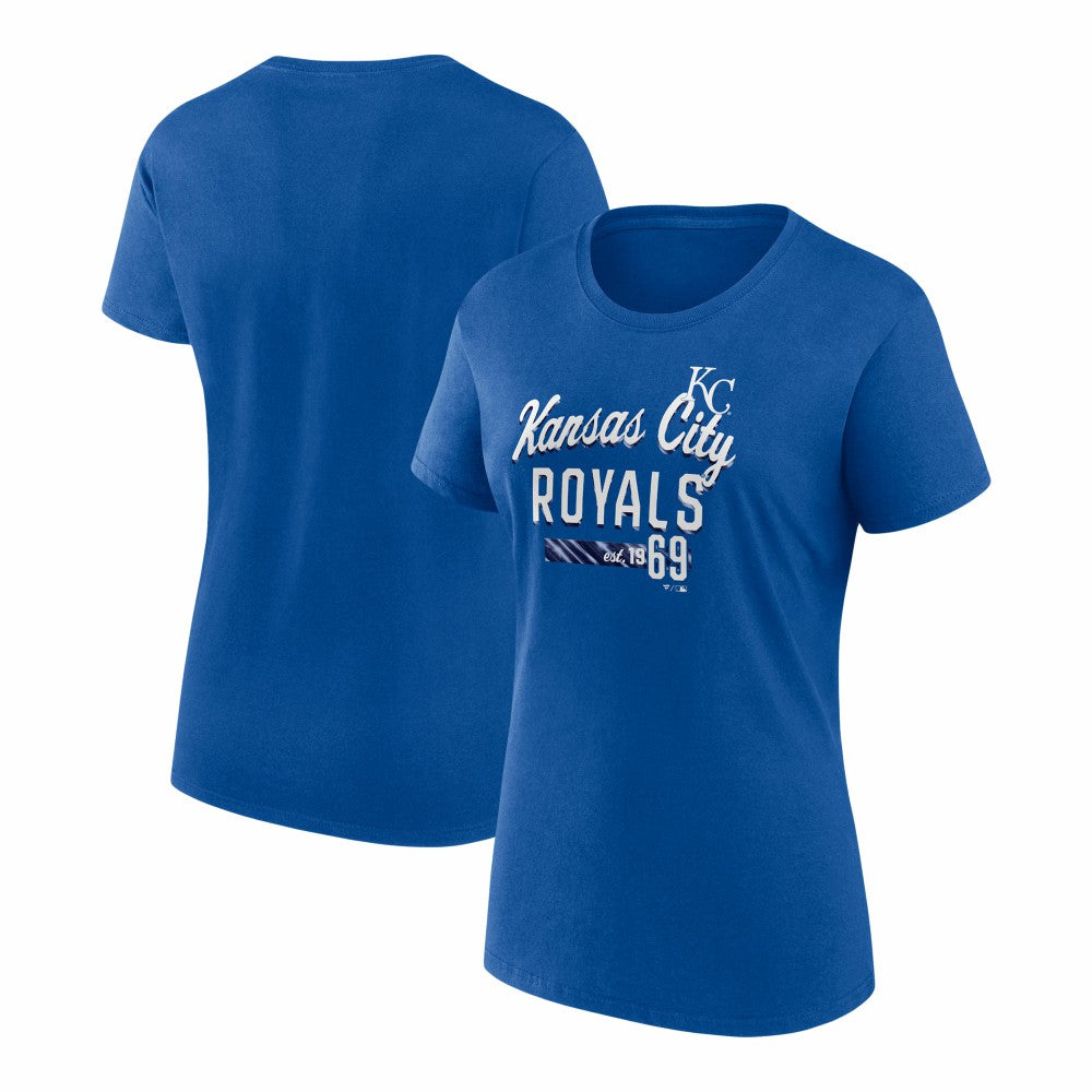 Kansas City Royals Fanatics Women's Logo Fitted T-Shirt Outlet