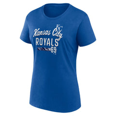 Kansas City Royals Fanatics Women's Logo Fitted T-Shirt Outlet