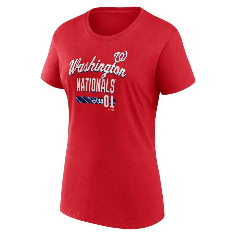 Washington Nationals Fanatics Women's Logo Fitted T-Shirt Near Me