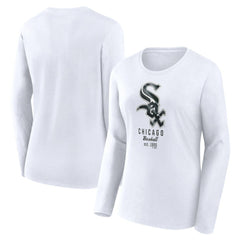 Chicago White Sox Fanatics Women's Lightweight Fitted Long Sleeve T-Shirt for sale