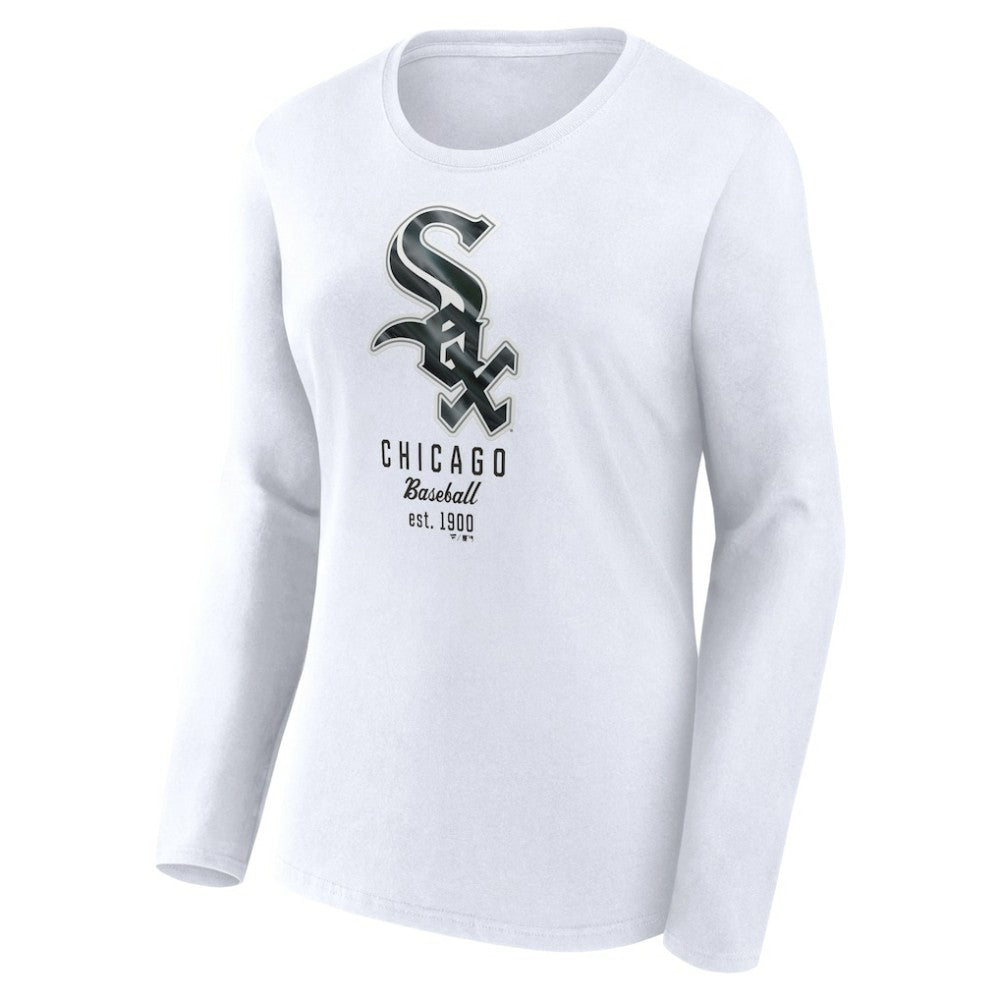 Chicago White Sox Fanatics Women's Lightweight Fitted Long Sleeve T-Shirt for sale