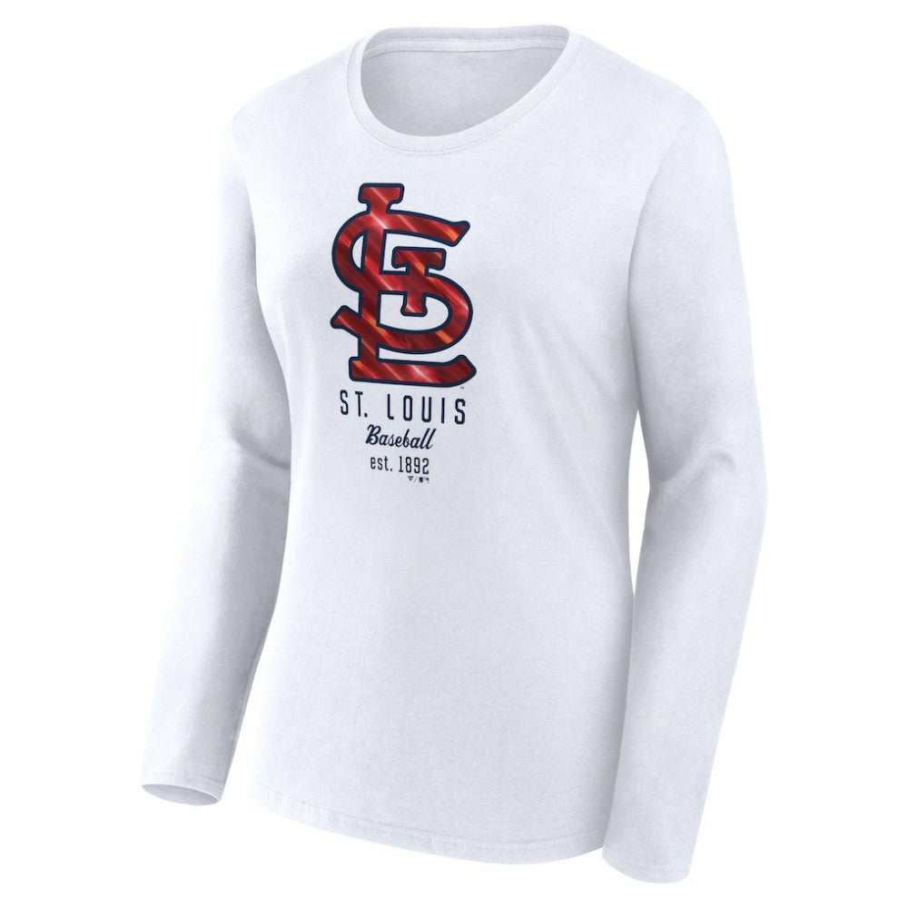 St. Louis Cardinals Fanatics Women's Lightweight Fitted Long Sleeve T-Shirt Outlet