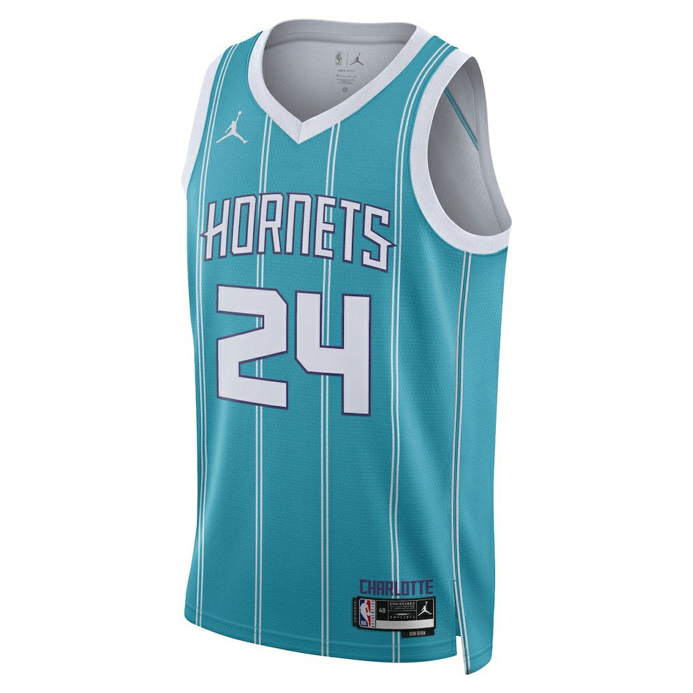 Nike Brandon Miller Charlotte Hornets Unisex NBA Draft Swingman Jersey Icon Edition Teal