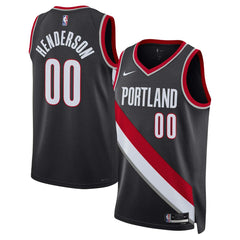 Nike Scoot Henderson Portland Trail Blazers Unisex 2023 NBA Draft Swingman Jersey Icon Edition Black