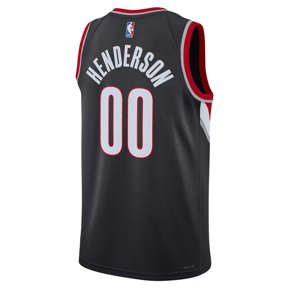 Nike Scoot Henderson Portland Trail Blazers Unisex 2023 NBA Draft Swingman Jersey Icon Edition Black
