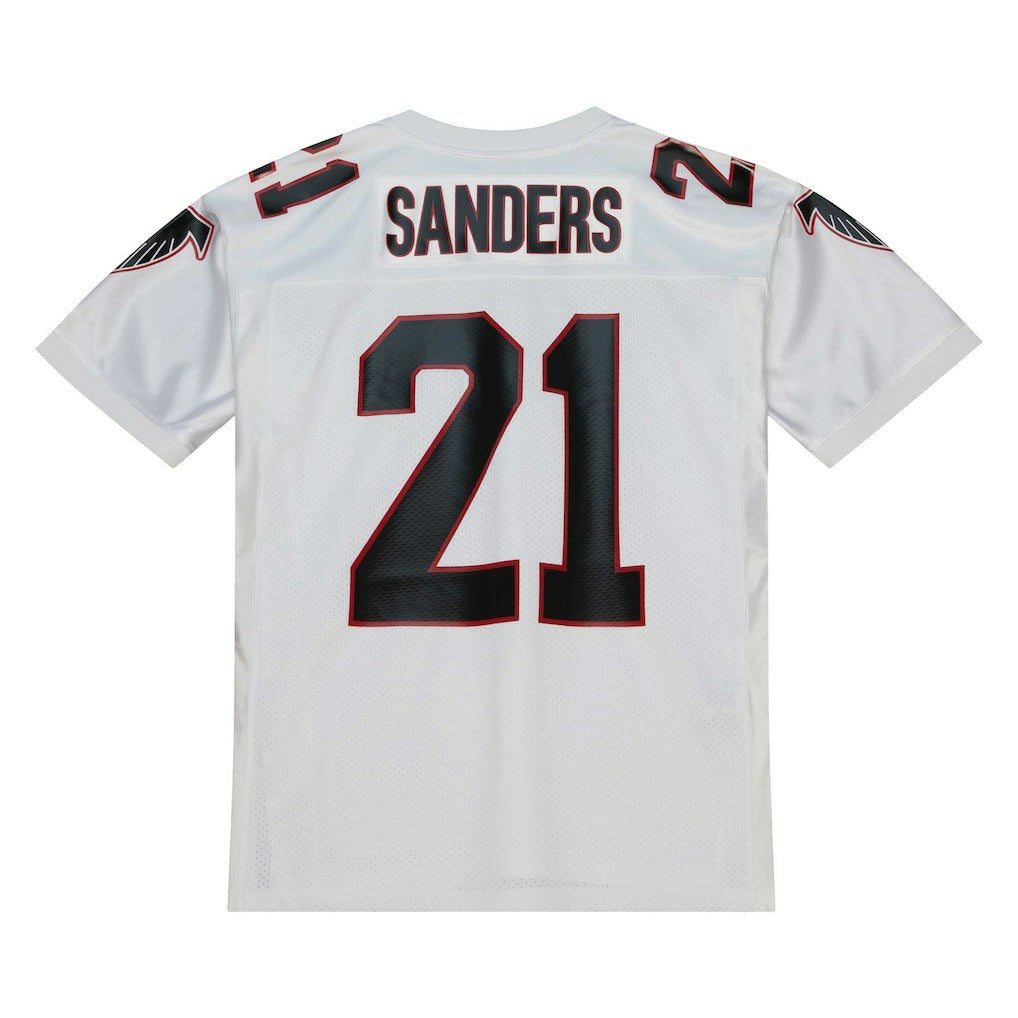 Deion Sanders Atlanta Falcons 1991 Authentic Throwback Retired Player Jersey - White - Mitchell & Ness