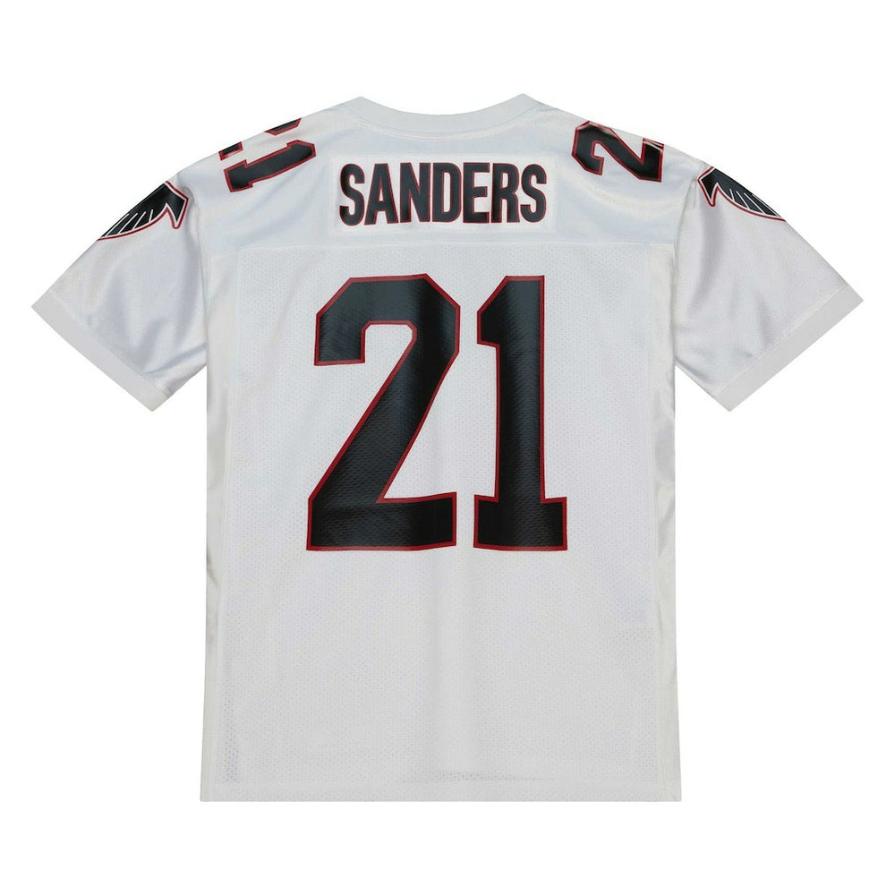 Deion Sanders Atlanta Falcons 1991 Authentic Throwback Retired Player Jersey - White - Mitchell & Ness