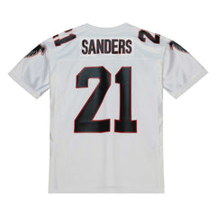 Deion Sanders Atlanta Falcons 1991 Authentic Throwback Retired Player Jersey - White - Mitchell & Ness