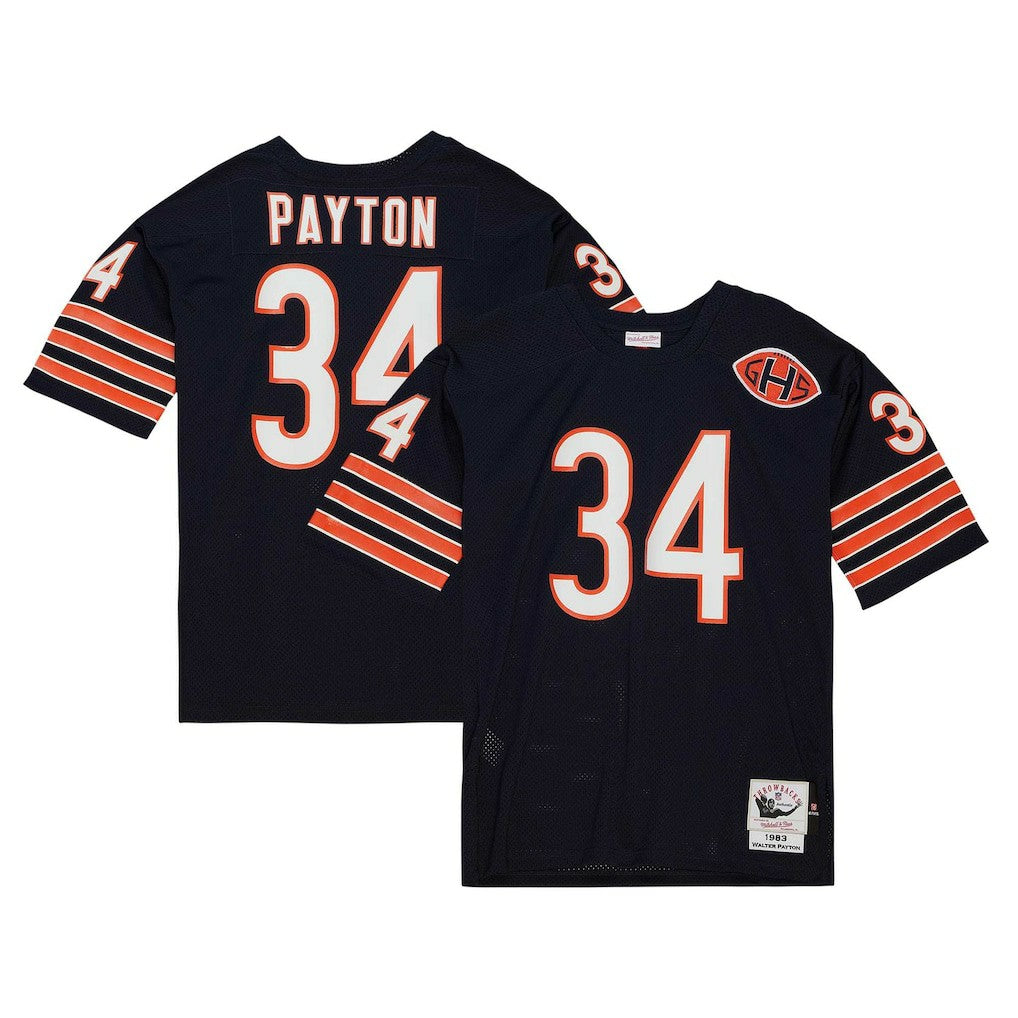 Walter Payton Chicago Bears 1983 Authentic Throwback Retired Player Jersey - Navy - Mitchell & Ness