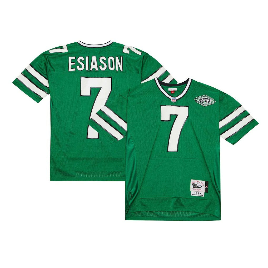 Boomer Esiason New York Jets 1993 Authentic Throwback Retired Player Pocket Jersey - Kelly Green - Mitchell & Ness