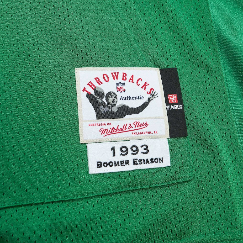Boomer Esiason New York Jets 1993 Authentic Throwback Retired Player Pocket Jersey - Kelly Green - Mitchell & Ness