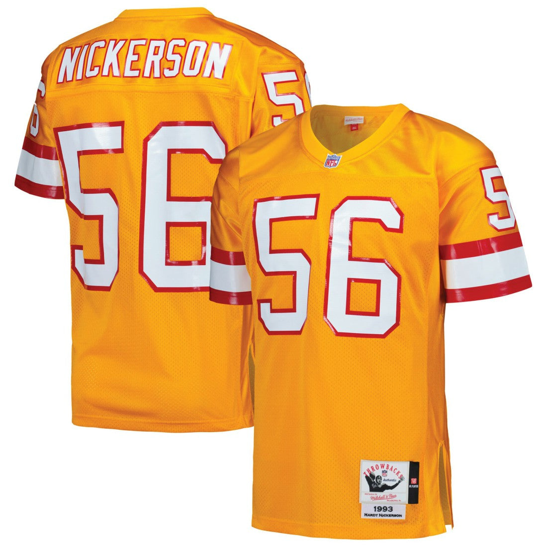 Hardy Nickerson Tampa Bay Buccaneers 1993 Authentic Throwback Retired Player Jersey - Orange - Mitchell & Ness
