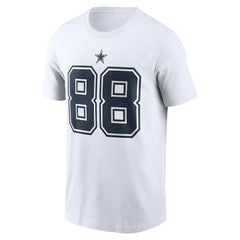 CeeDee Lamb Dallas Cowboys Player Name & Number T-Shirt - White - Nike