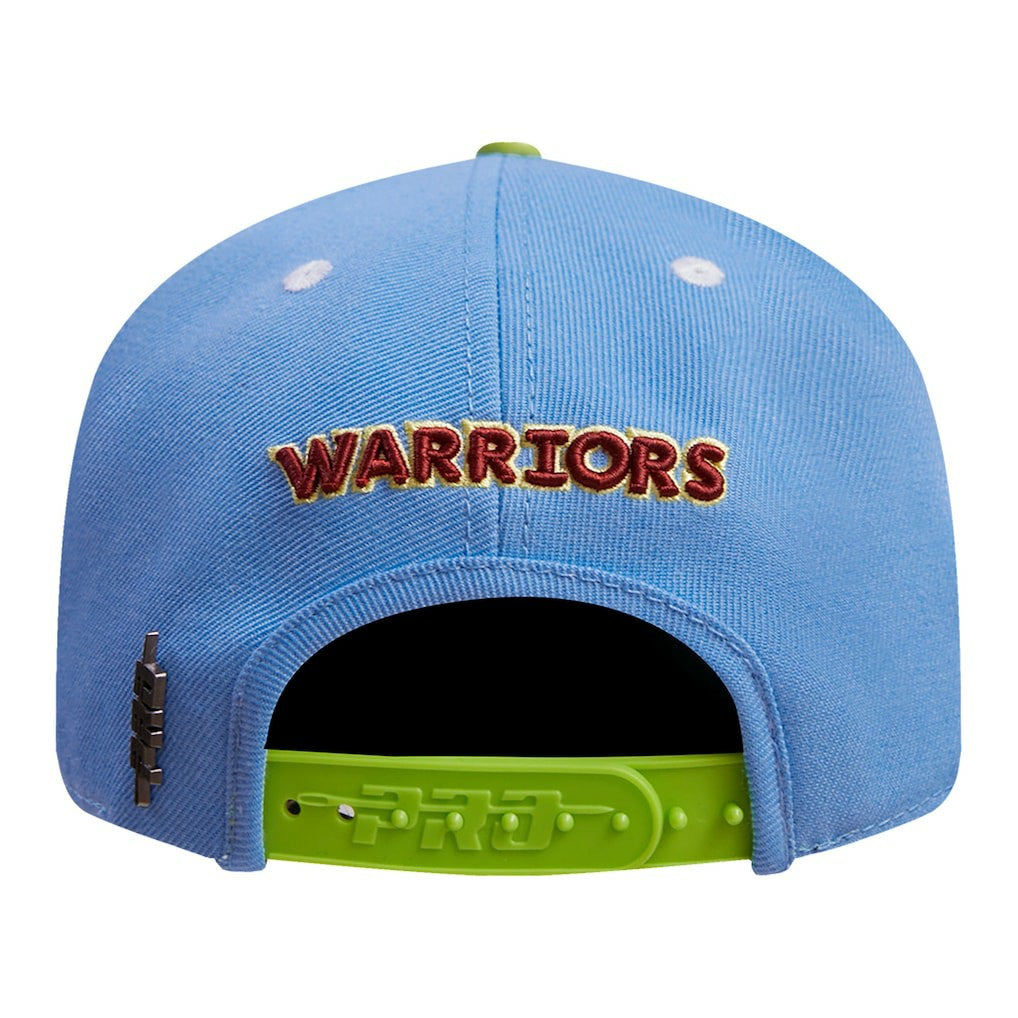 Golden State Warriors Pro Standard Retro Program 2-Tone Snapback Hat Light Blue/Green