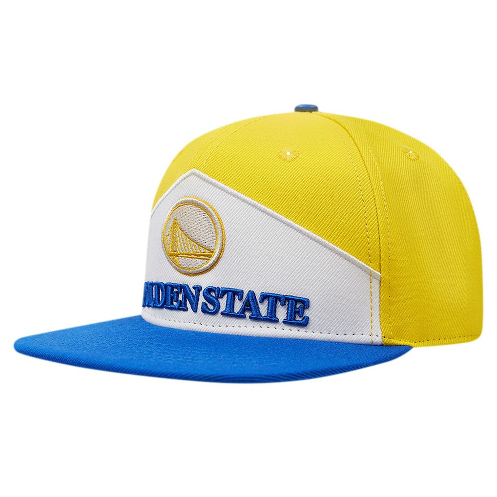 Golden State Warriors Pro Standard Pinch Chevron Adjustable Hat Gold/Royal
