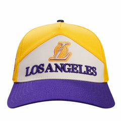 Los Angeles Lakers Pro Standard Pinch Chevron Adjustable Hat Gold/Purple