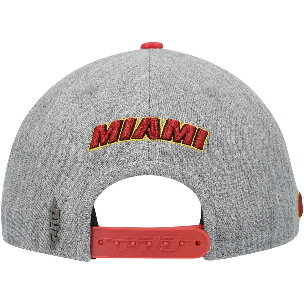 Miami Heat Pro Standard Classic Logo Two-Tone Snapback Hat Gray/Red