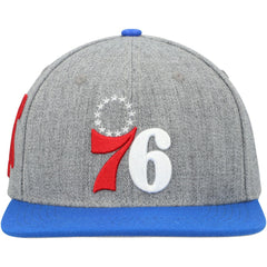 Philadelphia 76ers Pro Standard Classic Logo Two-Tone Snapback Hat Gray/Royal