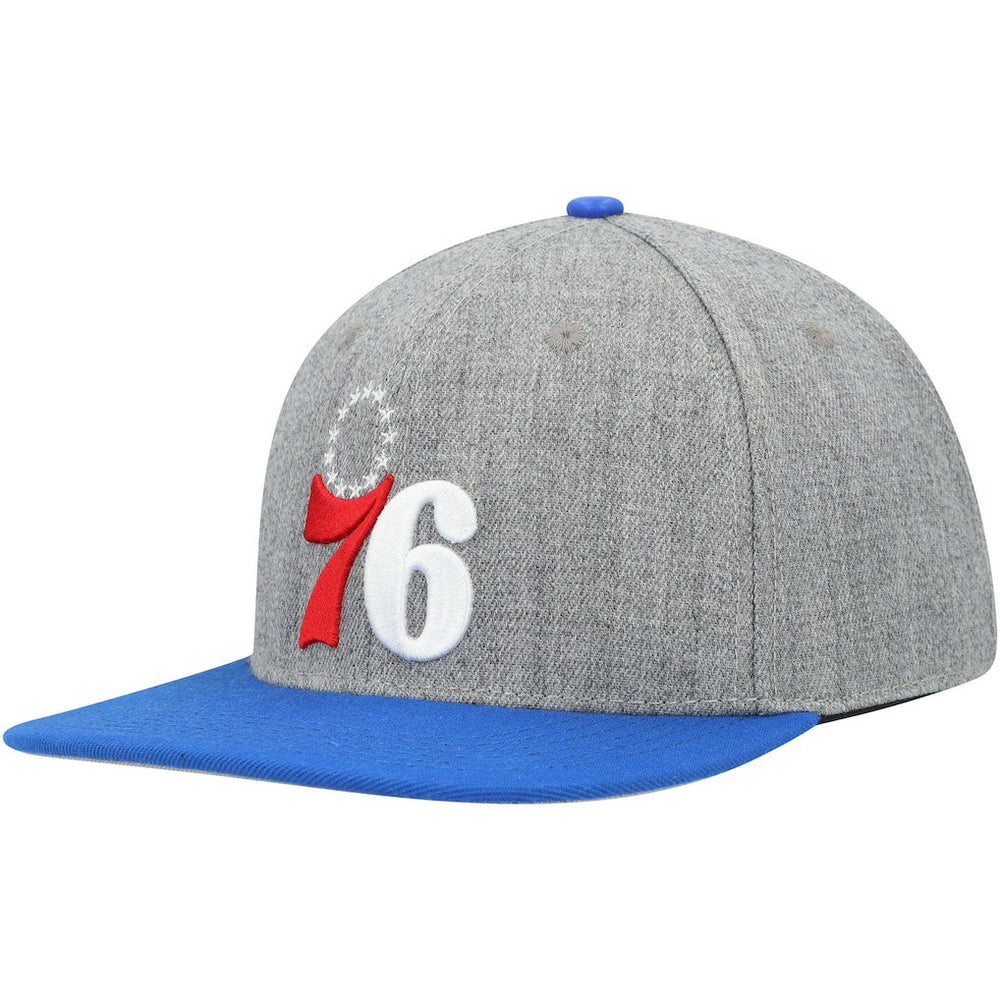 Philadelphia 76ers Pro Standard Classic Logo Two-Tone Snapback Hat Gray/Royal