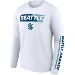 Seattle Kraken Fanatics Breakaway Combo Long Sleeve T-Shirt - White | Fanatics on sale