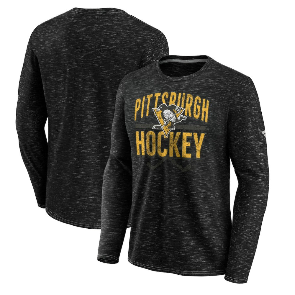Pittsburgh Penguins Fanatics Iced Out Long Sleeve T-Shirt - Gray | Fanatics Lifestyle