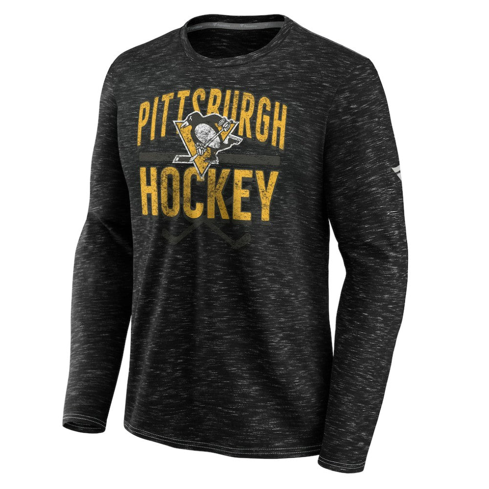 Pittsburgh Penguins Fanatics Iced Out Long Sleeve T-Shirt - Gray | Fanatics Lifestyle