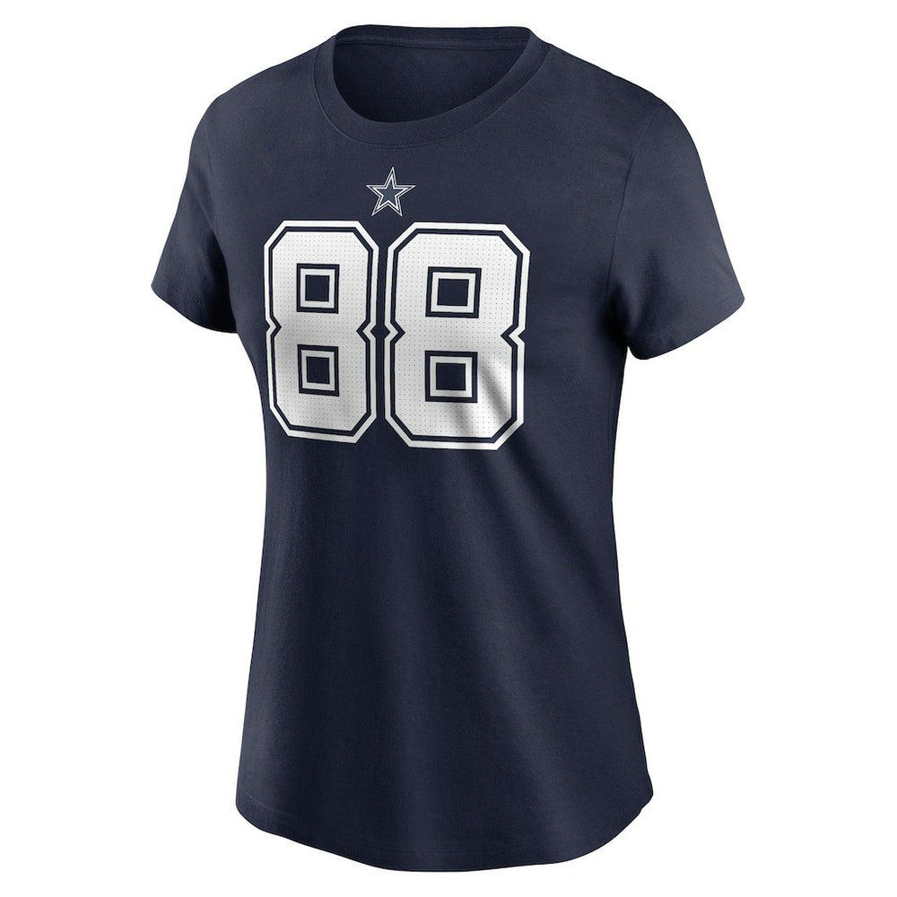 CeeDee Lamb Dallas Cowboys Women's Player Name & Number T-Shirt - Navy - Nike