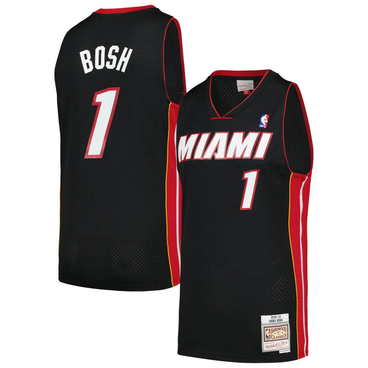 Mitchell & Ness Chris Bosh Miami Heat 2012/13 Hardwood Classics Swingman Jersey Black