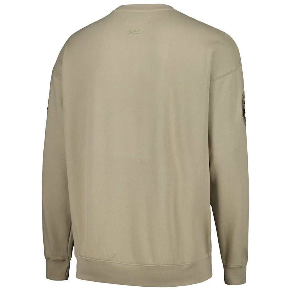 Houston Astros Pro Standard Neutral Drop Shoulder Pullover Sweatshirt Online