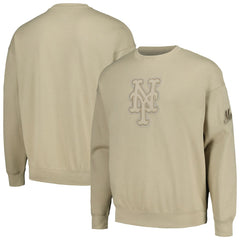 New York Mets Pro Standard Neutral Drop Shoulder Pullover Sweatshirt Near Me