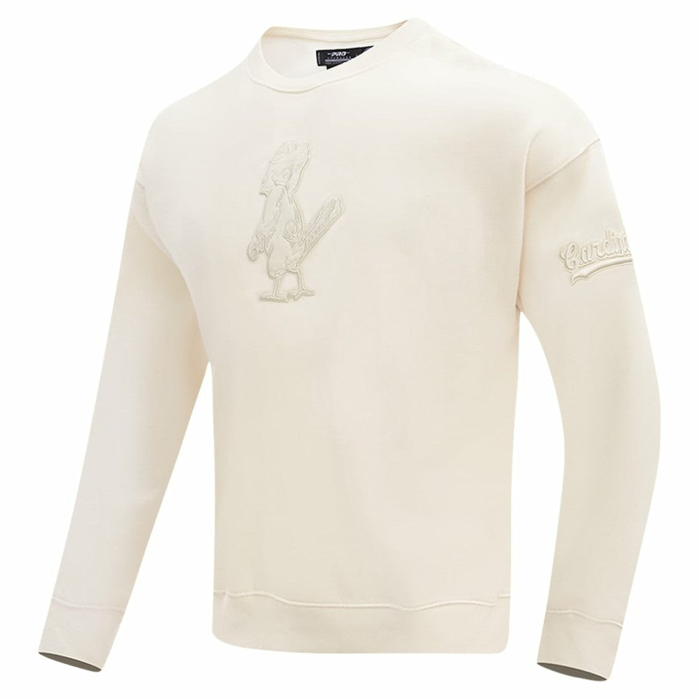 St. Louis Cardinals Pro Standard Neutral Drop Shoulder Pullover Sweatshirt Discount
