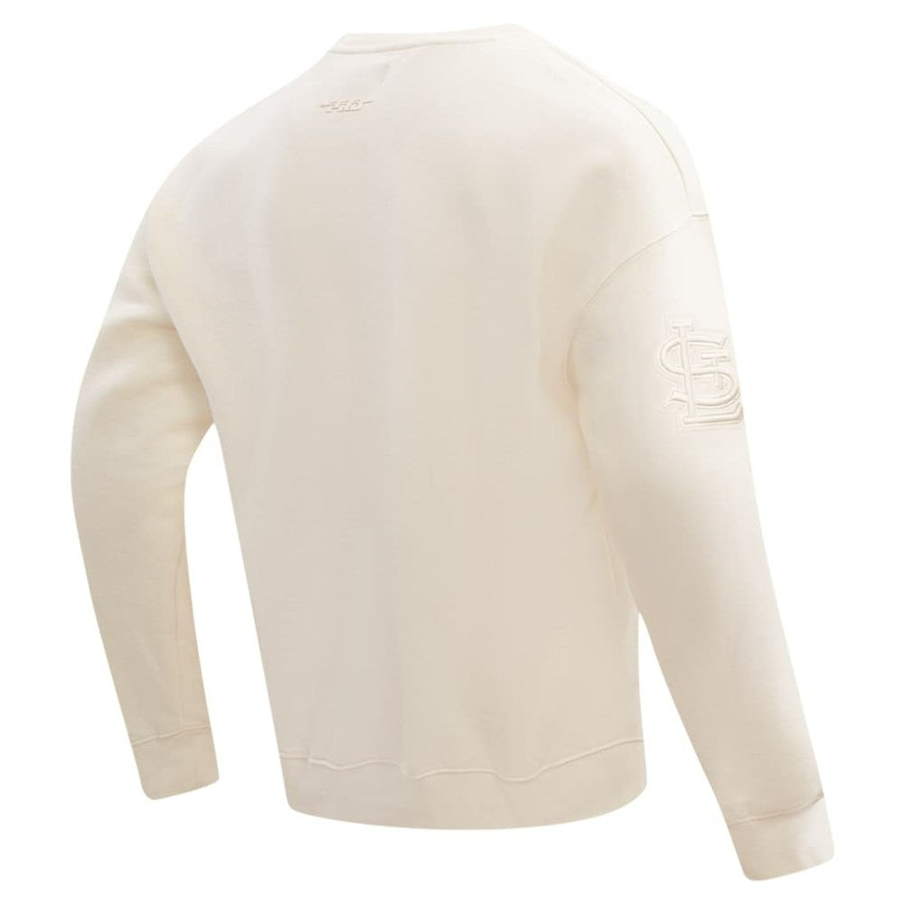 St. Louis Cardinals Pro Standard Neutral Drop Shoulder Pullover Sweatshirt Discount