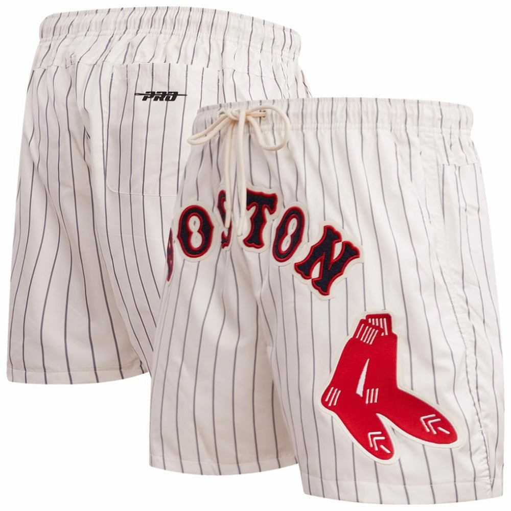 Boston Red Sox Pro Standard Pinstripe Retro Classic Woven Shorts Sale