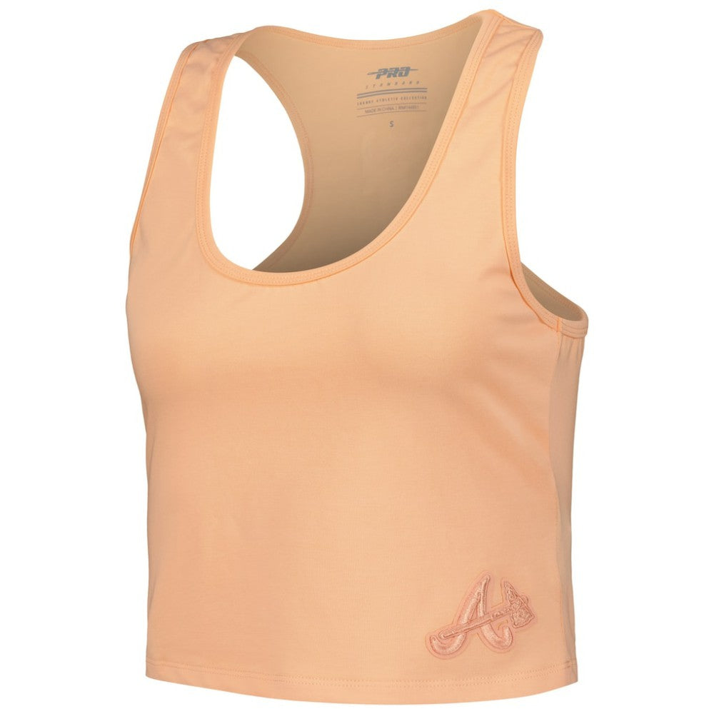 Atlanta Braves Pro Standard Women's Neutral Fitted Racerback Tank Top Outlet