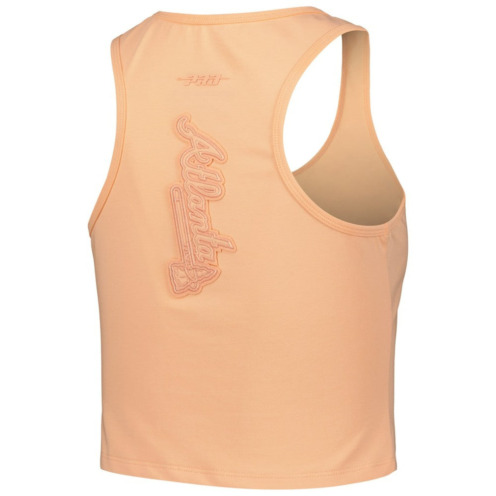 Atlanta Braves Pro Standard Women's Neutral Fitted Racerback Tank Top Outlet